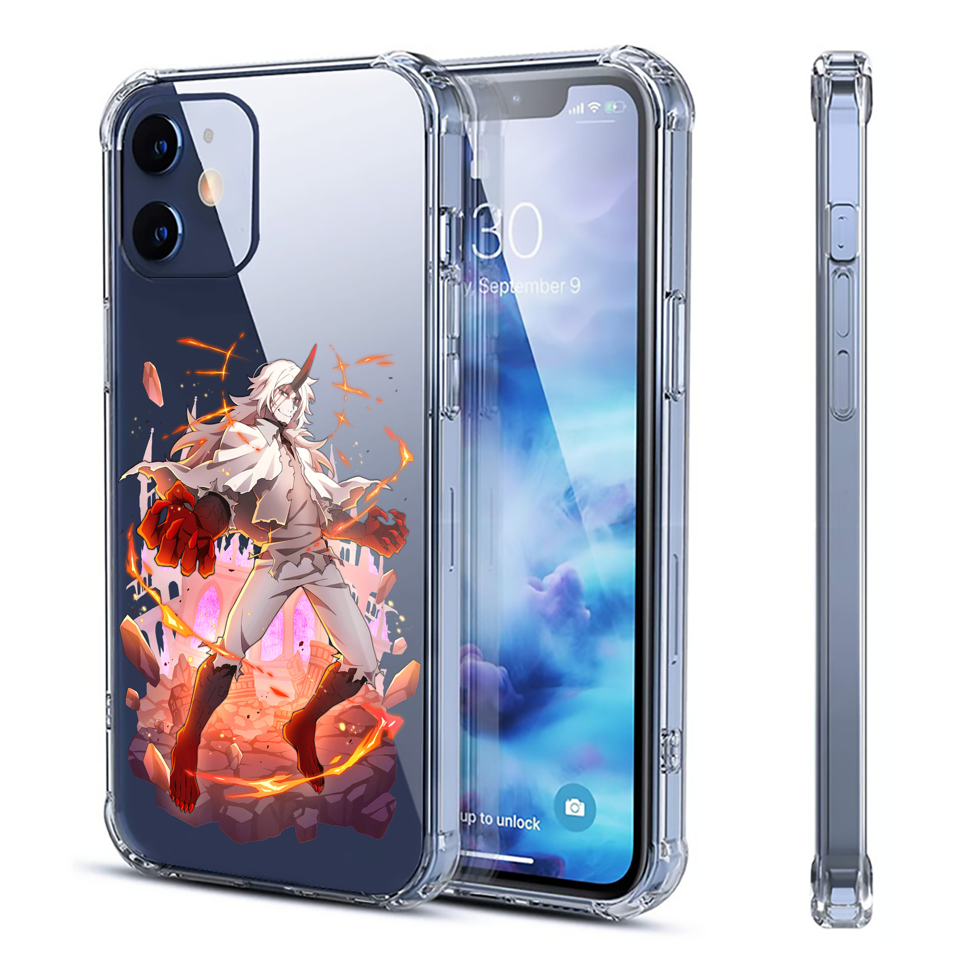 （画像用） 文豪ストレイドッグス Bungo Stray Dogs 【iPhone 12シリーズ対応】透明スマホケース（クリアソフトケース）